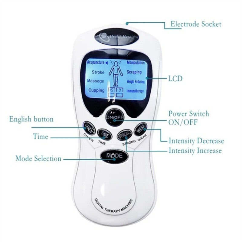 Digital Tens Unit Machine Pulse Massager Muscle Stimulator Therapy Pain Relief
