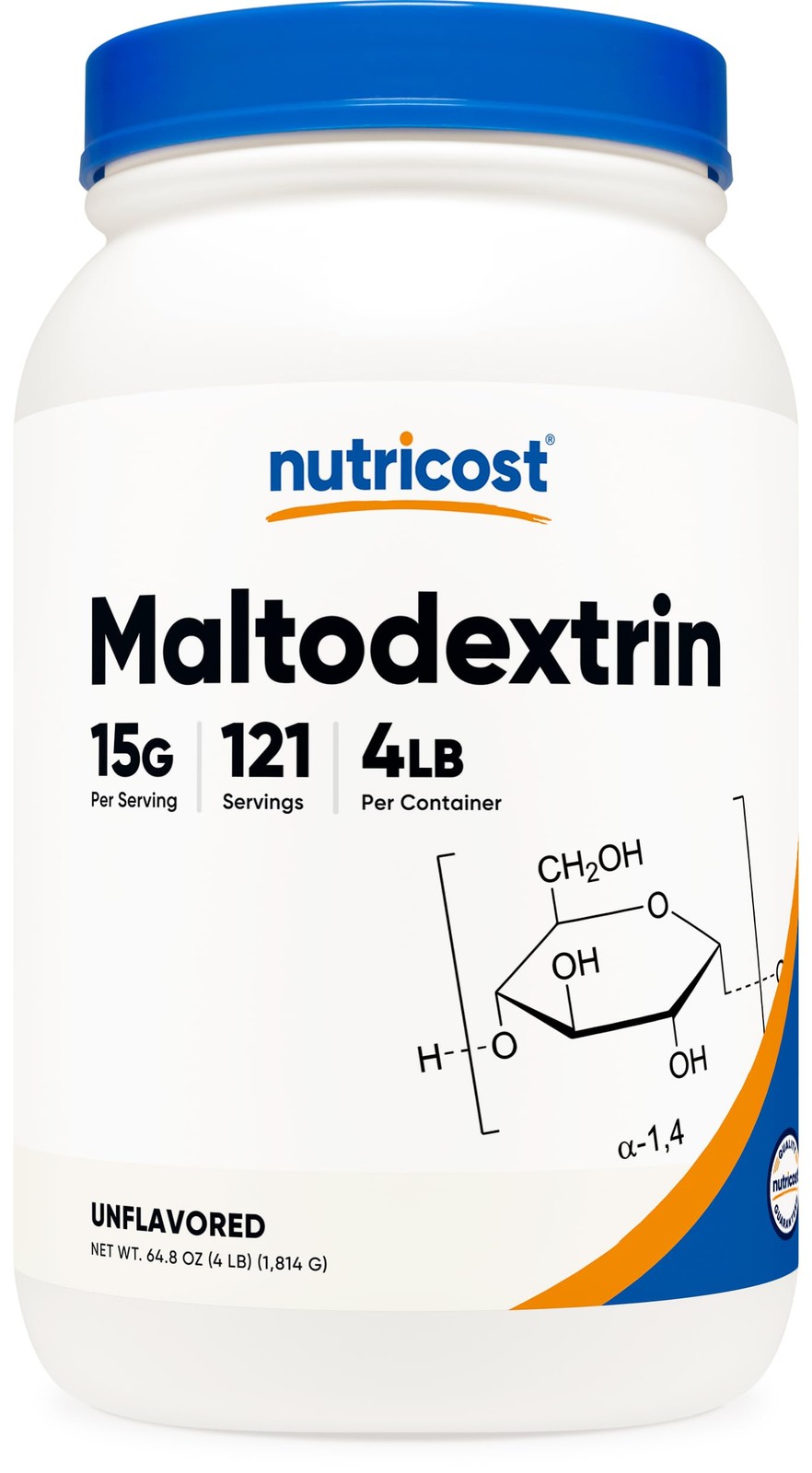 Nutricost Maltodextrin Powder 4LBS – Gluten Free, Non-GMO 4 Pound (Pack of 1)