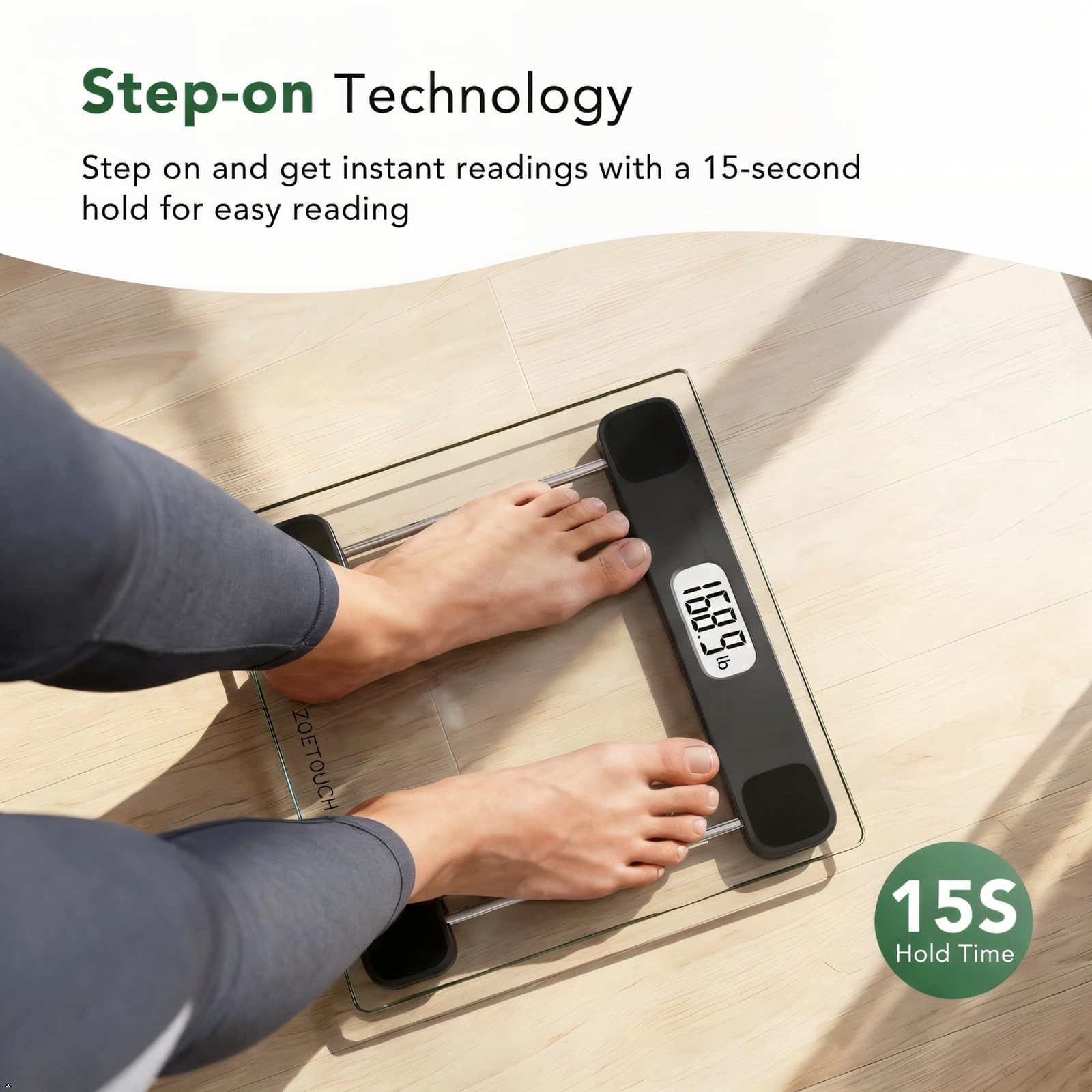 Scale for Body Weight, Accurate Bathroom Scales, Digital Weighing Machine for…