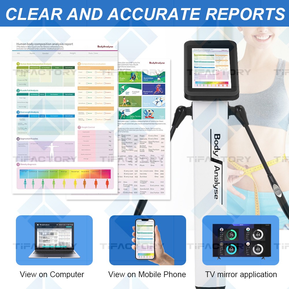 Professional Full Body Fat Analyzer Body device Scanner Composition Analysis