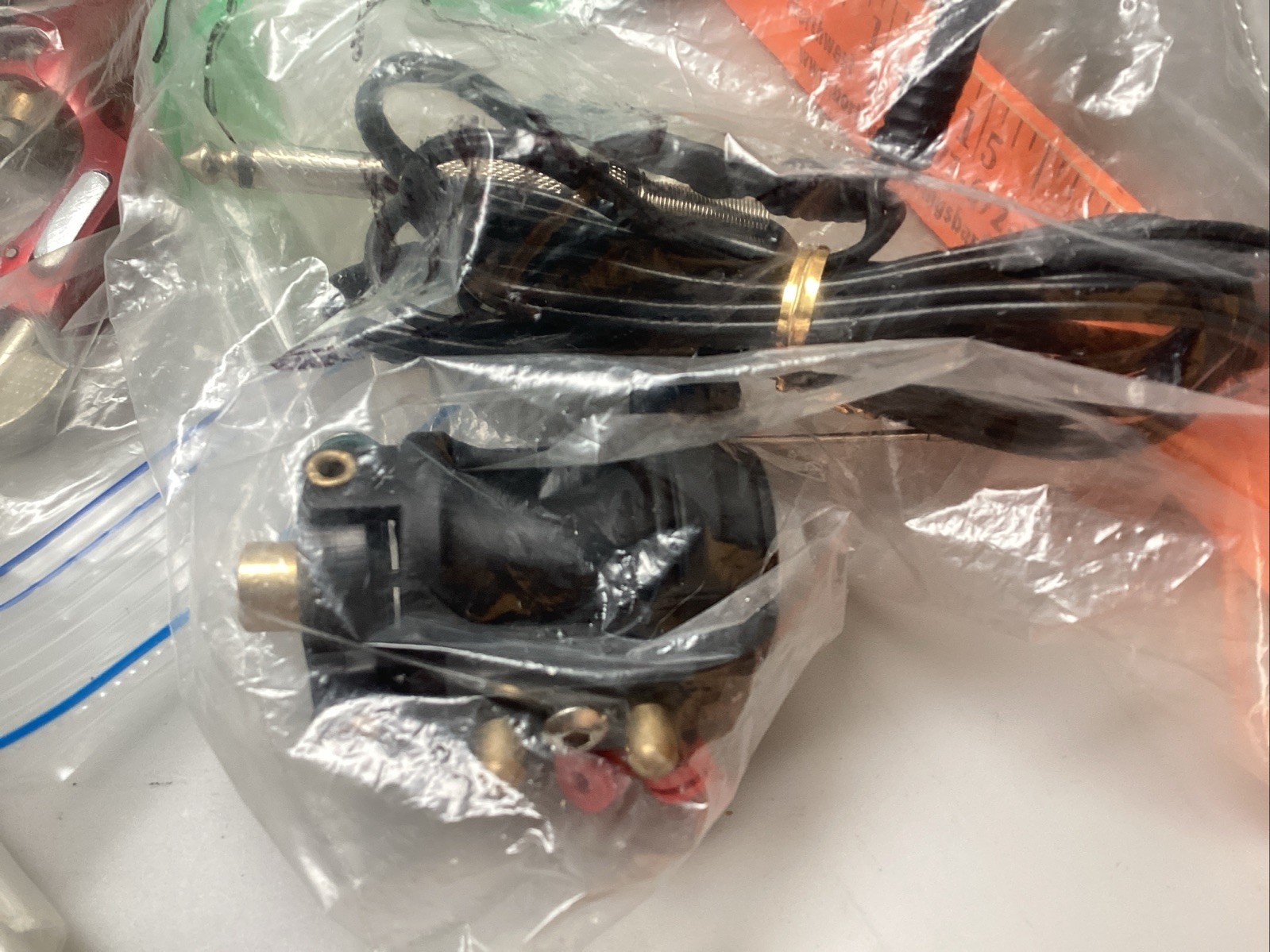 2 Tattoo Power Supply Pedals 5 Gun Wires Cords Dragonhawk Mix Lot Clean