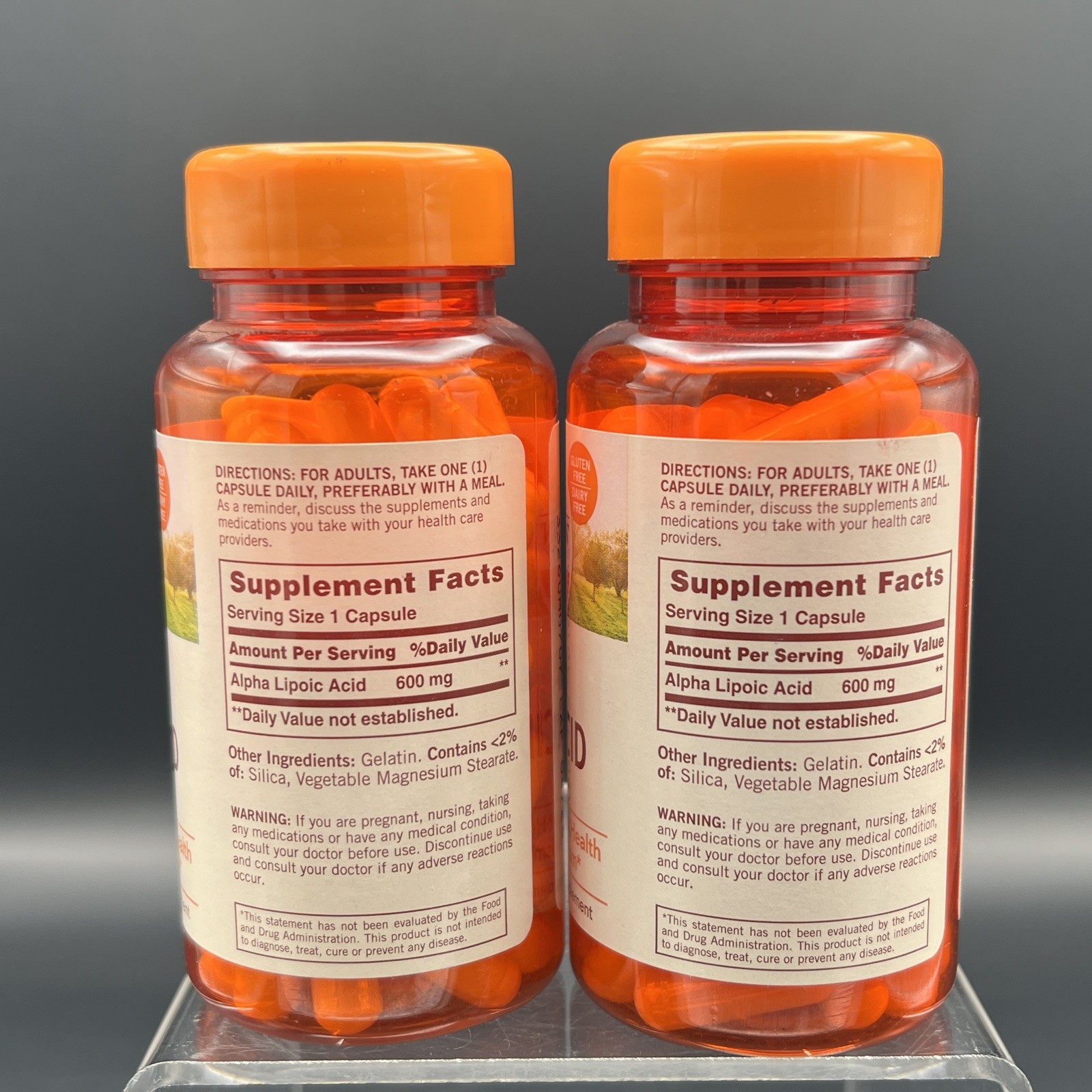 2 Pack! Sundown Alpha Lipoic Acid 600mg Antioxidant- Sugar Metabolism 60ct 7/26