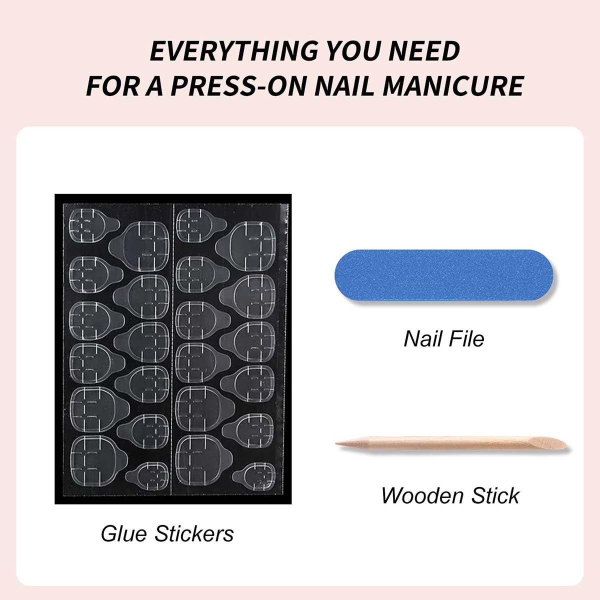 SYPAFG Short Oval French Tip Press on Nails – Polka Dot, Stripe and Gold Bead…