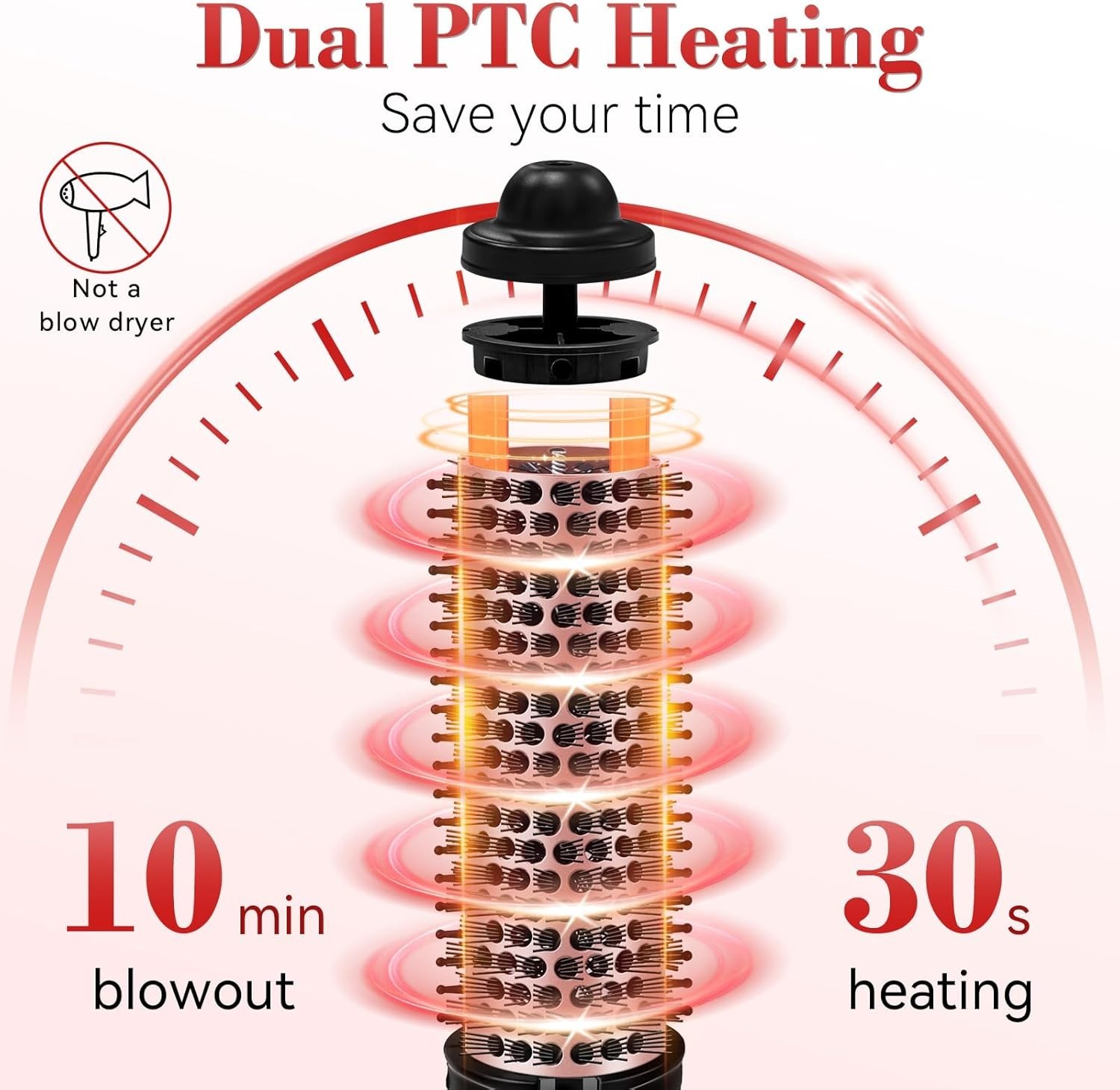 Thermal Brush Ionic Heated Ceramic Round Hair Styling