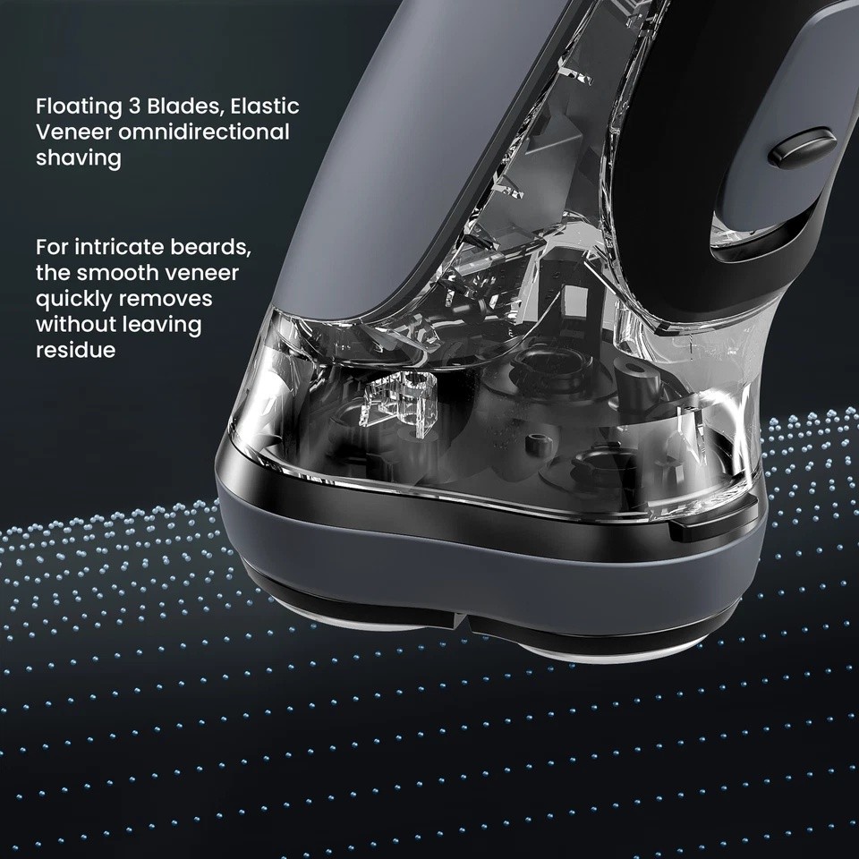 3D Men’s Electric Razor Cordless Shaver with Pop-up Trimmer