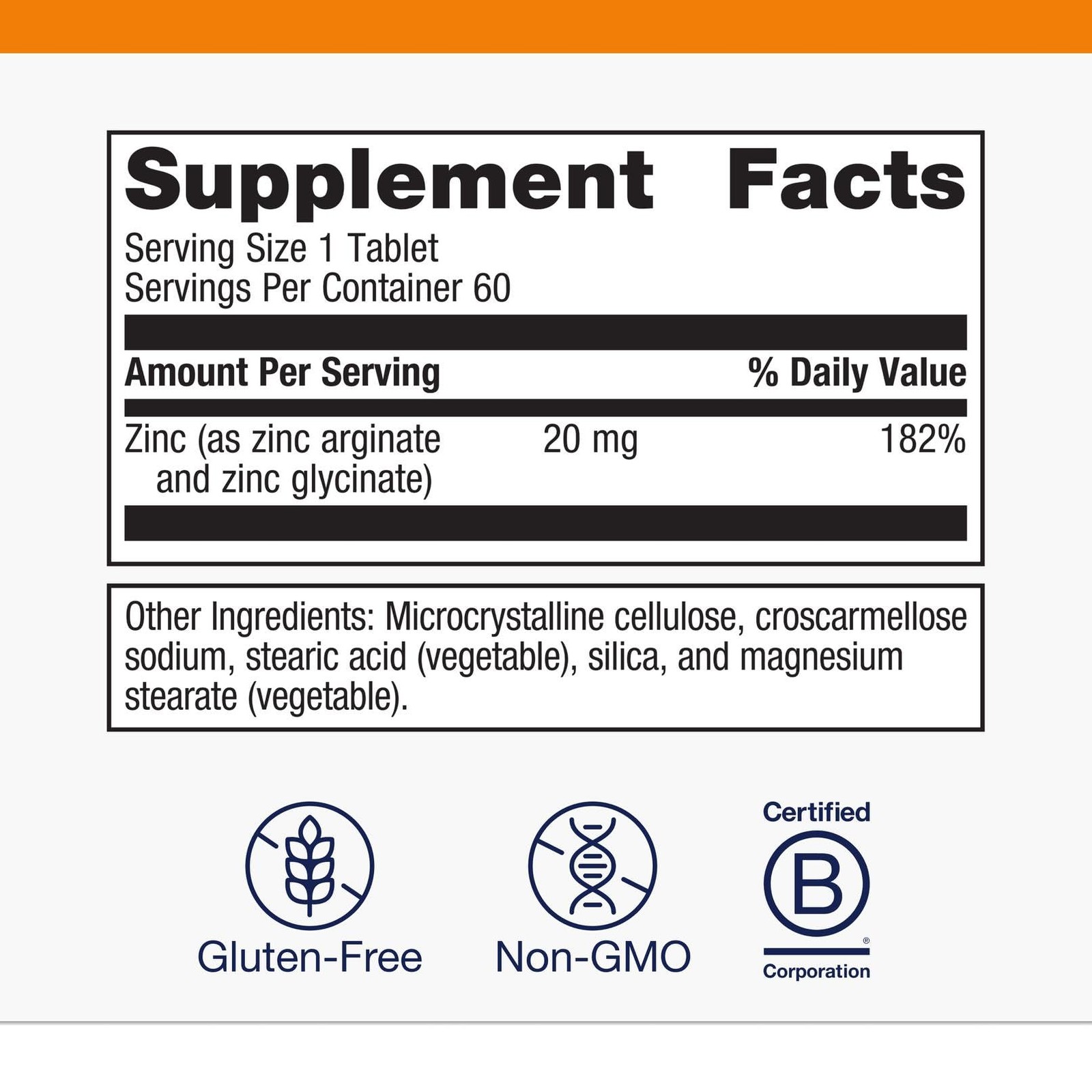 Metagenics Zinc A.G. – Highly Absorbable 60 Count (Pack of 1), Default