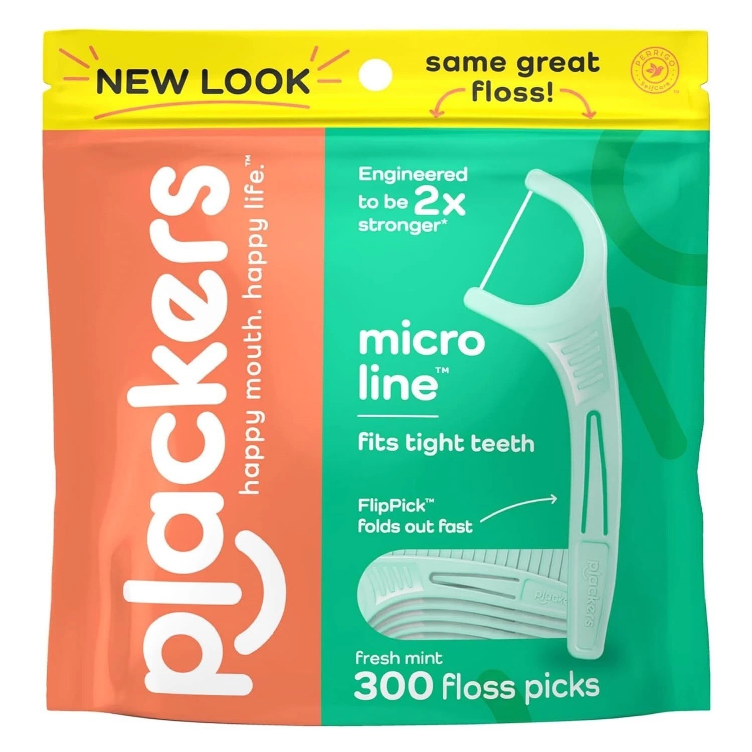 300 CT Plackers Micro Mint Dental Floss Tooth Picks Plastic Oral Teeth Flossers