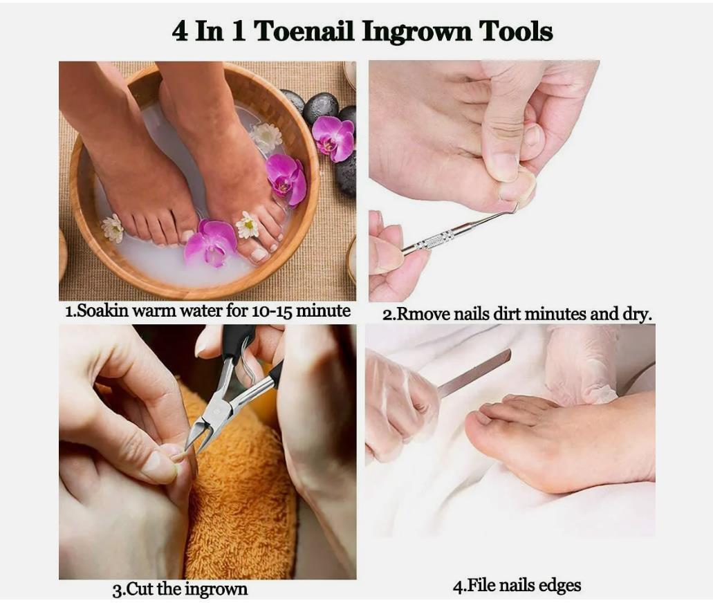 Toenail Clippers Fits Thick Ingrown Toe Nails Heavy Duty Precision Nail Scissor