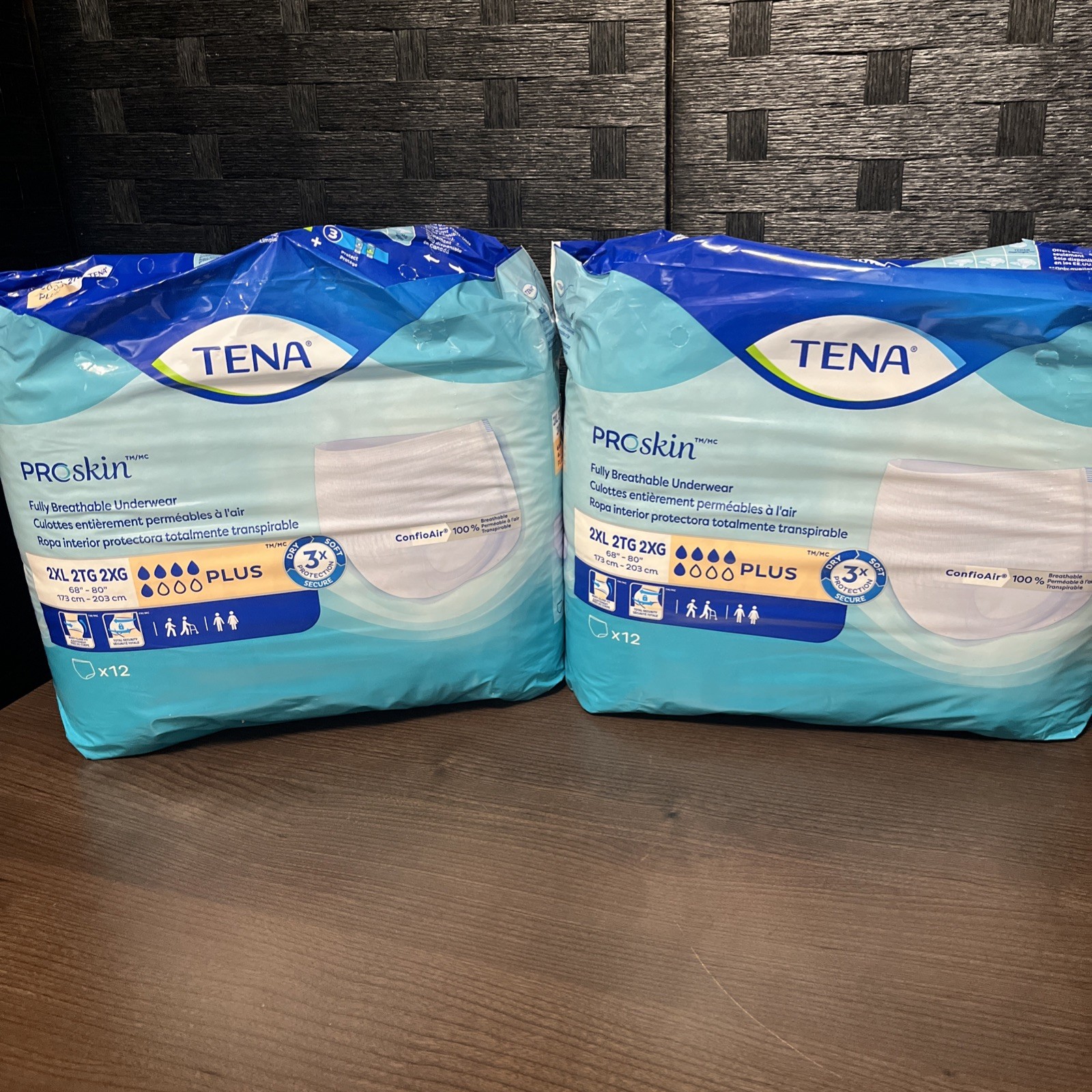Tena ProSkin Unisex Adult Underwear Size 2XL Lot of 2