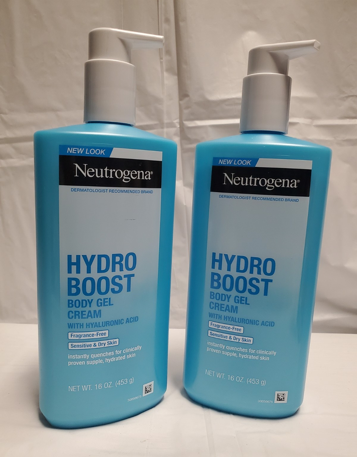 Neutrogena Hydro Boost Body Gel Cream Hyaluronic Acid Fragrance-Free 16 oz