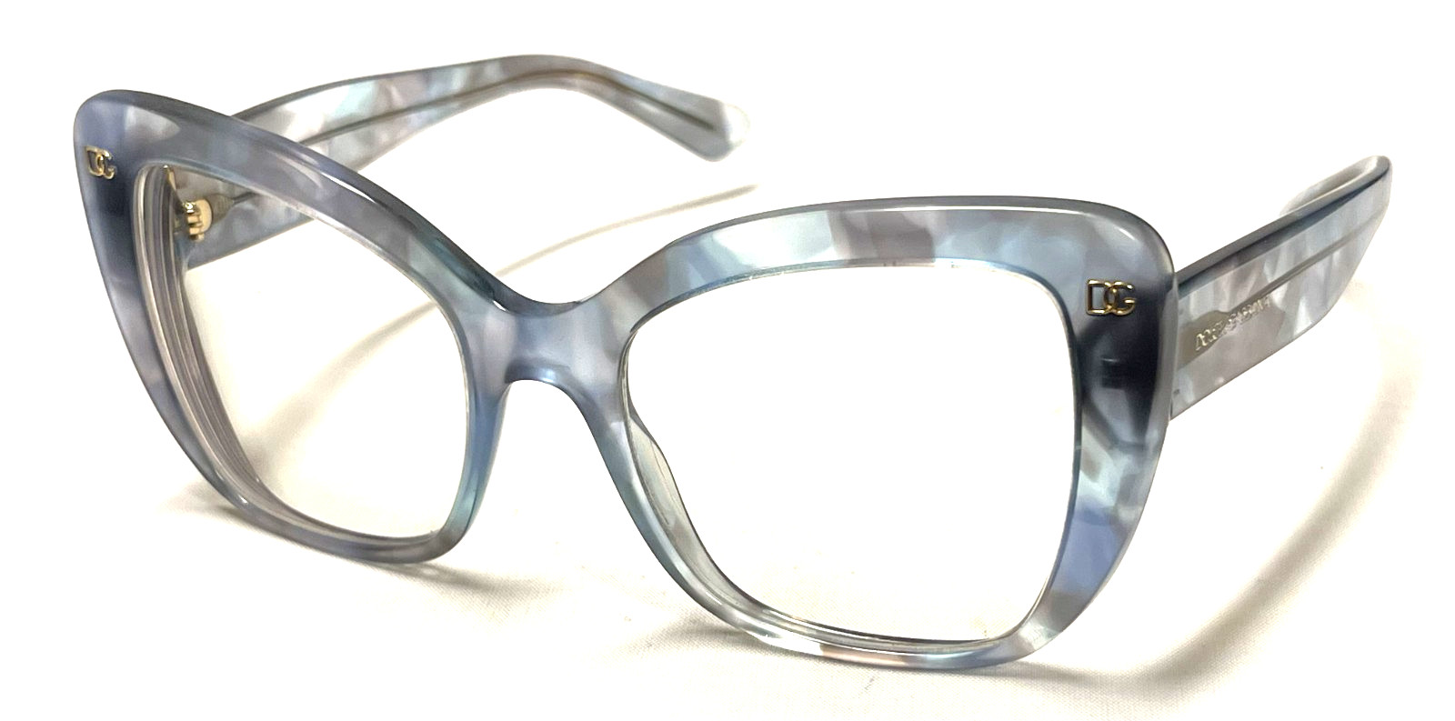 DOLCE & GABBANA DG 4348 3320/8F Blue Plastic Butterfly Women’s Eyeglasses Frames