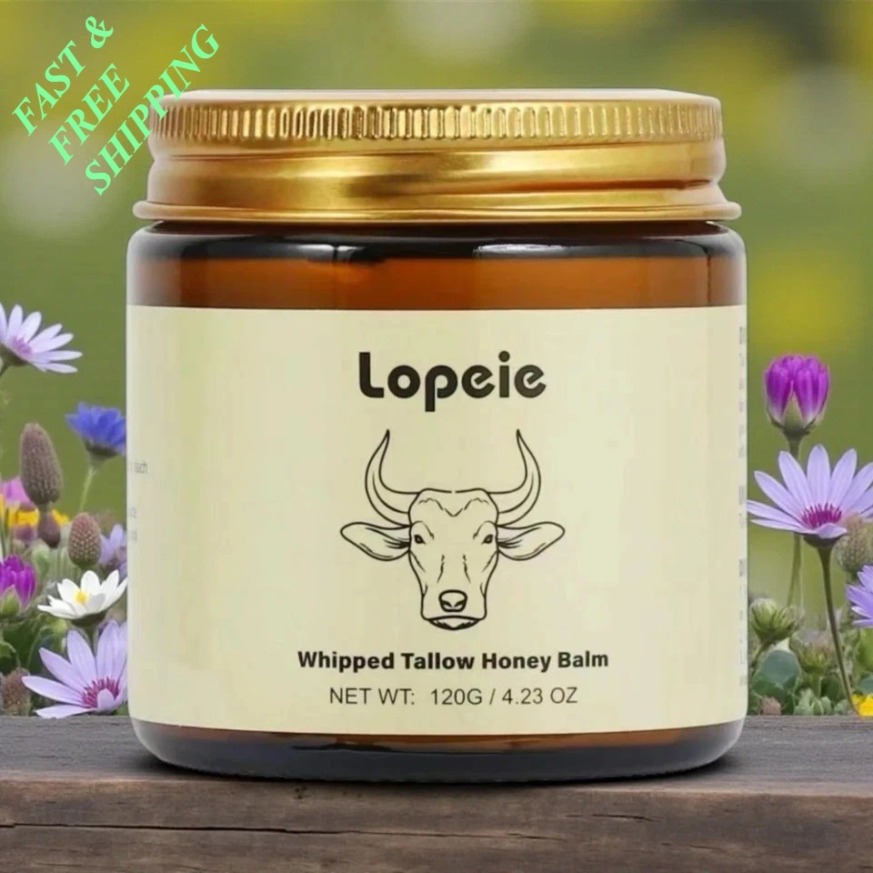 2 PCS-NEW Lopeie Whipped Tallow Honey Balm Skincare Organic Moisturizing for all