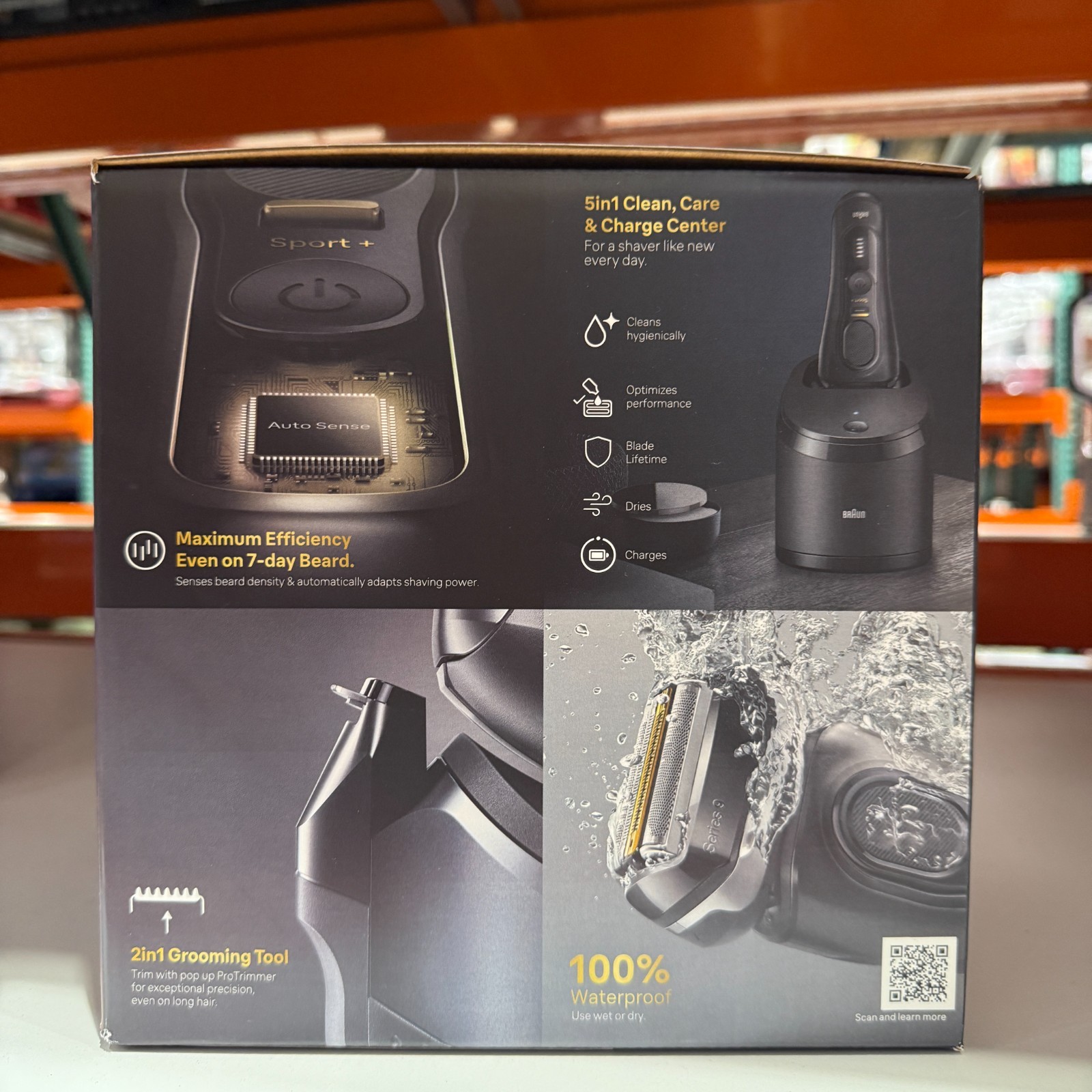 NEW Braun Series 9 9357cc Sport + Electric Shaver with Clean & Charge Station