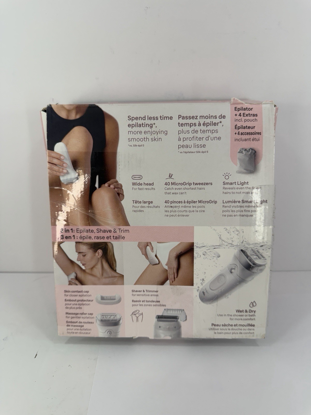 Braun Silk-épil 7 Epilator Hair Removal System Wet & Dry (Box Damaged)SE7141 NEW