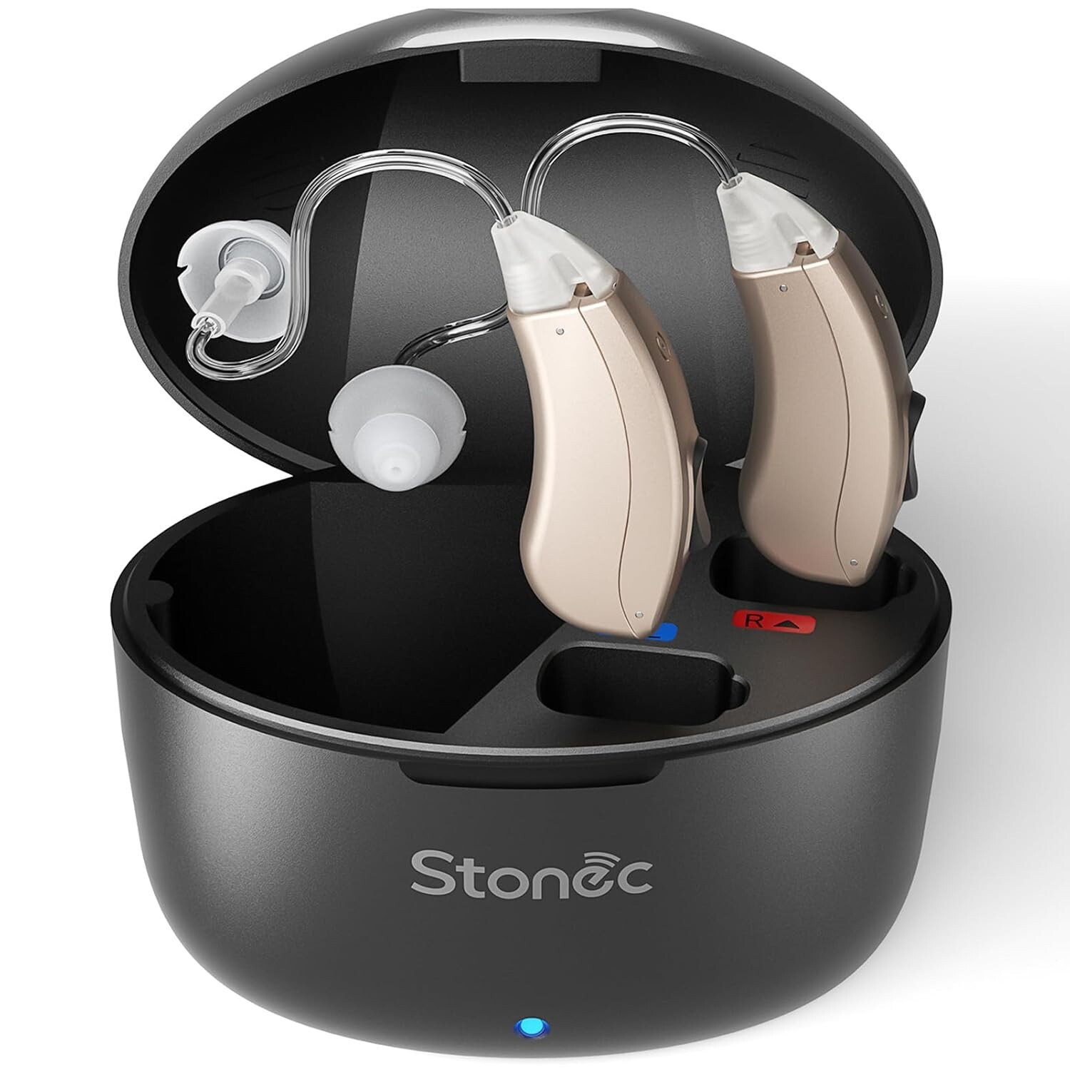 Pair Rechargeable Digital Invisible Hearing Aids Sound Voice Amplifier Mini ITE