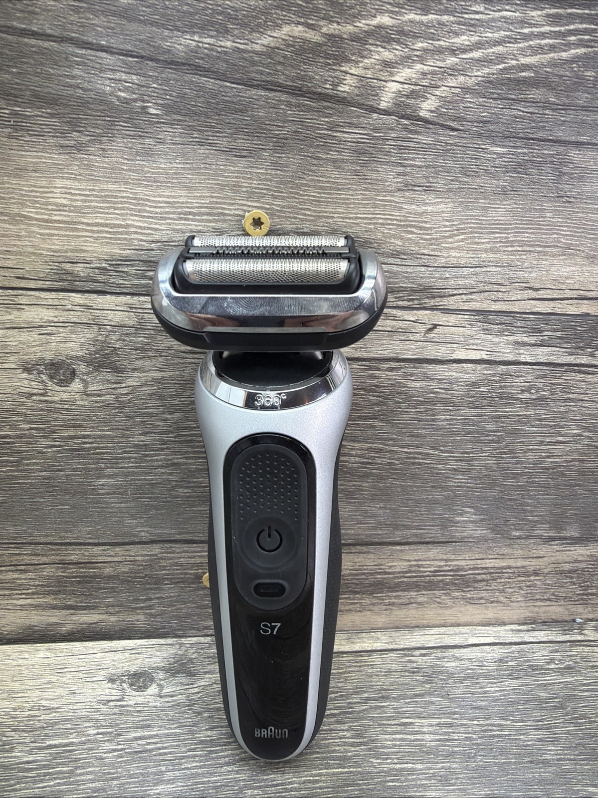 Braun Series 7 S7 360 Flex Head Electric Shaver Silver Black No Charger