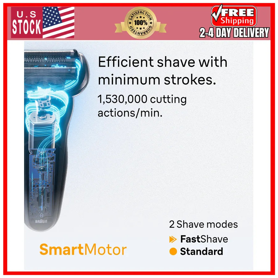 Braun Series 5 Electric Shaver for Men with Beard Trimmer Model 5118s