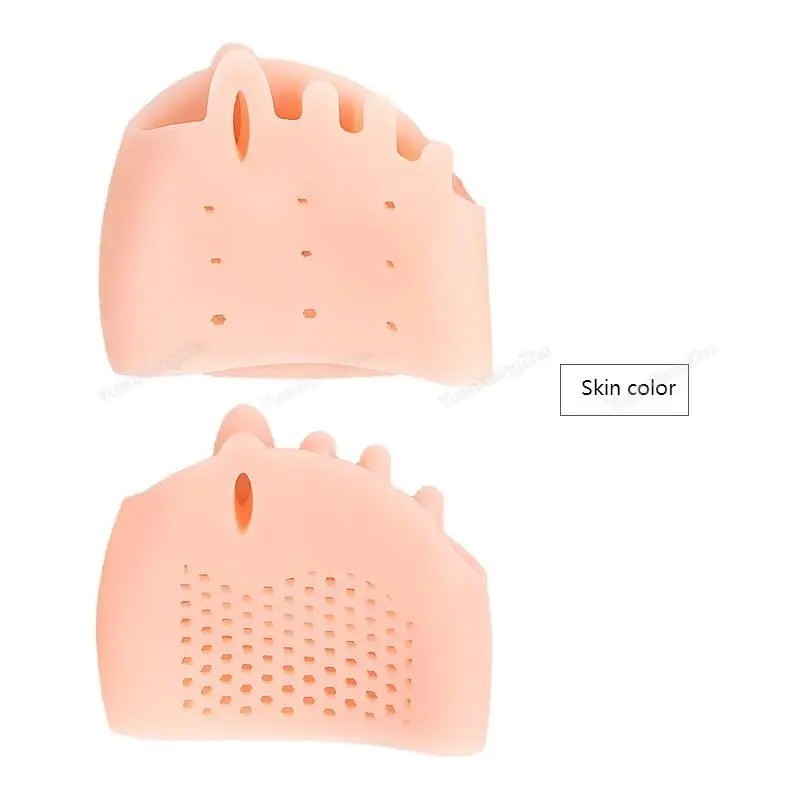 2PCS Bunion Toe Corrector Silicone Orthotics Straightener Separator Forefoot Pad
