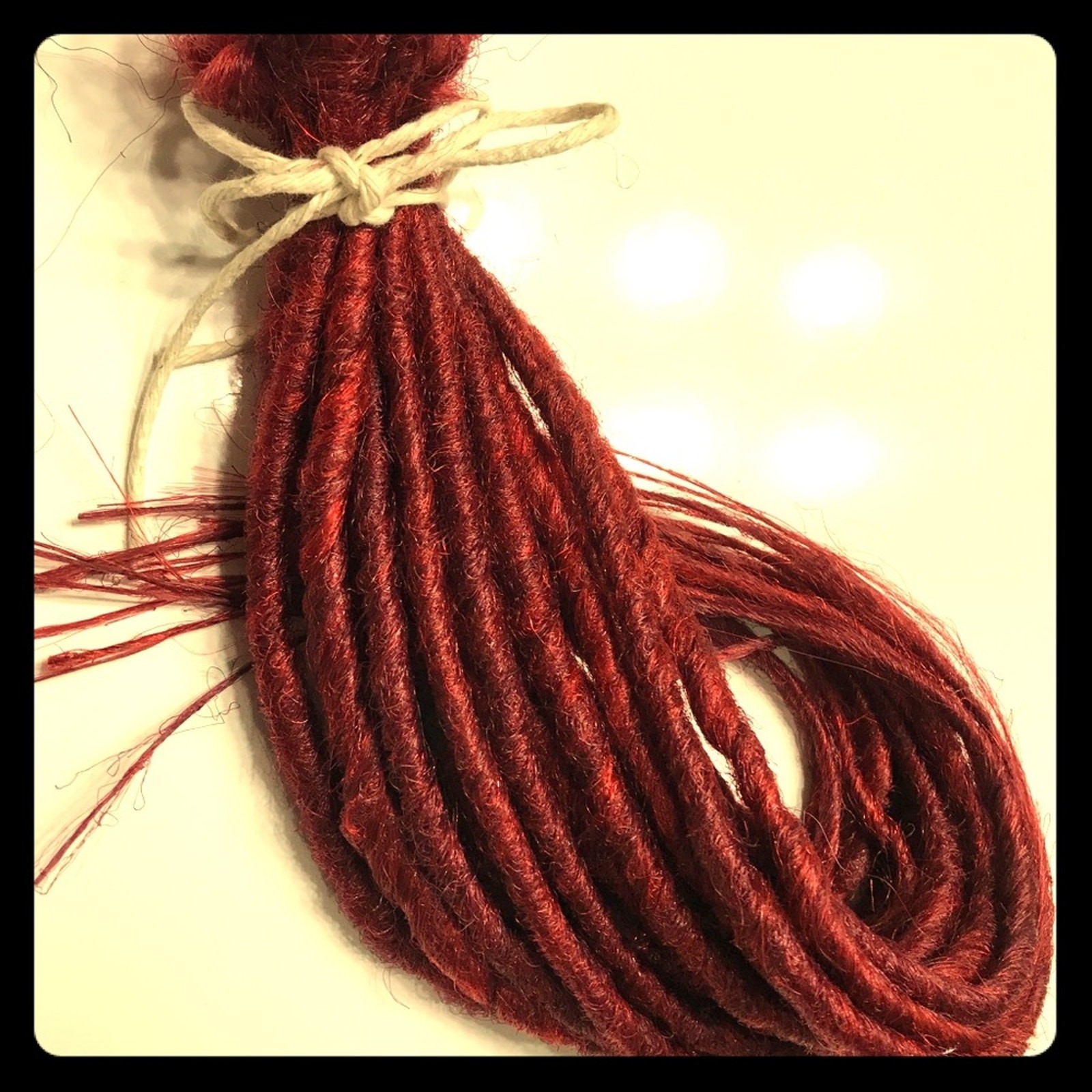 20 Burgundy Red Dreads Dreadlocks Hair Extensions