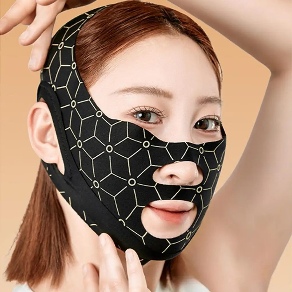 Face Lifting Tapes, Mask, Adjustable Toning Belts,reusable Chi