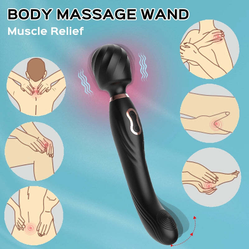 Handheld Massager Strong Vibrating Wand Full Body Therapy Motor Long Lasting