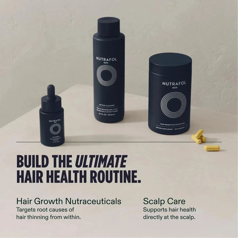 Packof 3 Men Hair Growth Vitamins Total 360 Capsules Exp 06/2027 Ship From USA