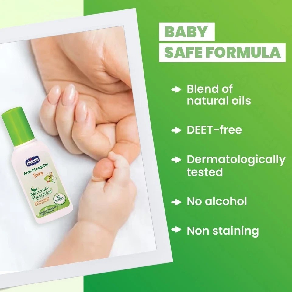 Chicco Anti-Mosquito Baby Fabric Roll-On (8ml + 8ml)