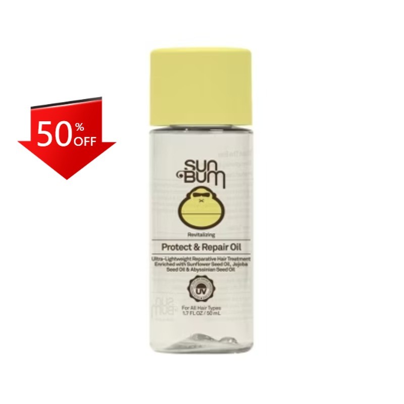 Sun Bum Revitalizing Protect & Repair Oil Serum Heat Protector – 1.7 fl oz