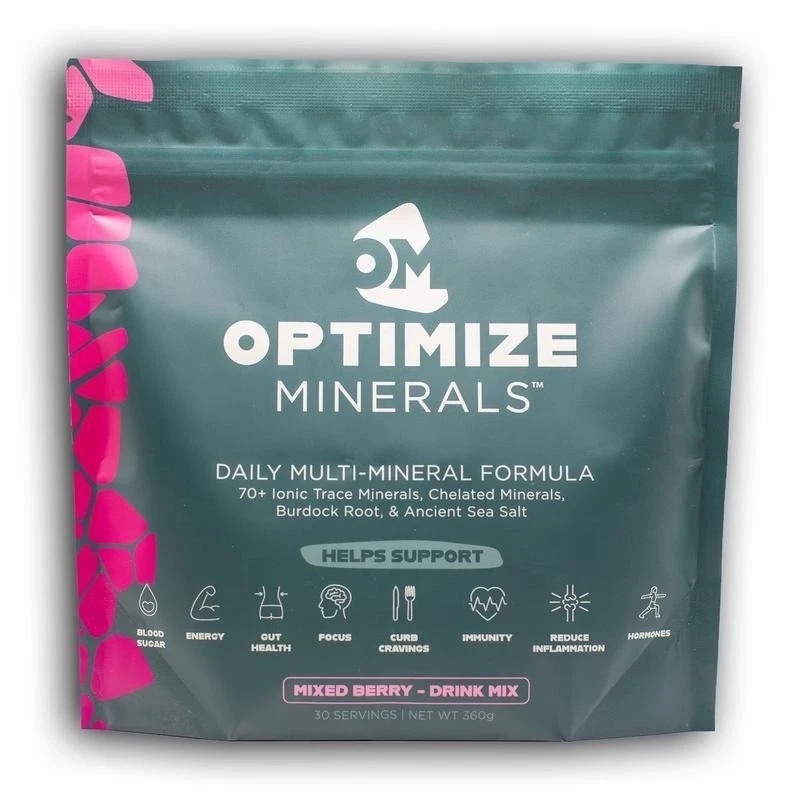 OPTIMIZE MINERALS DAILY MULTI-MINERAL FORMULA70+ lonic Trace Minerals
