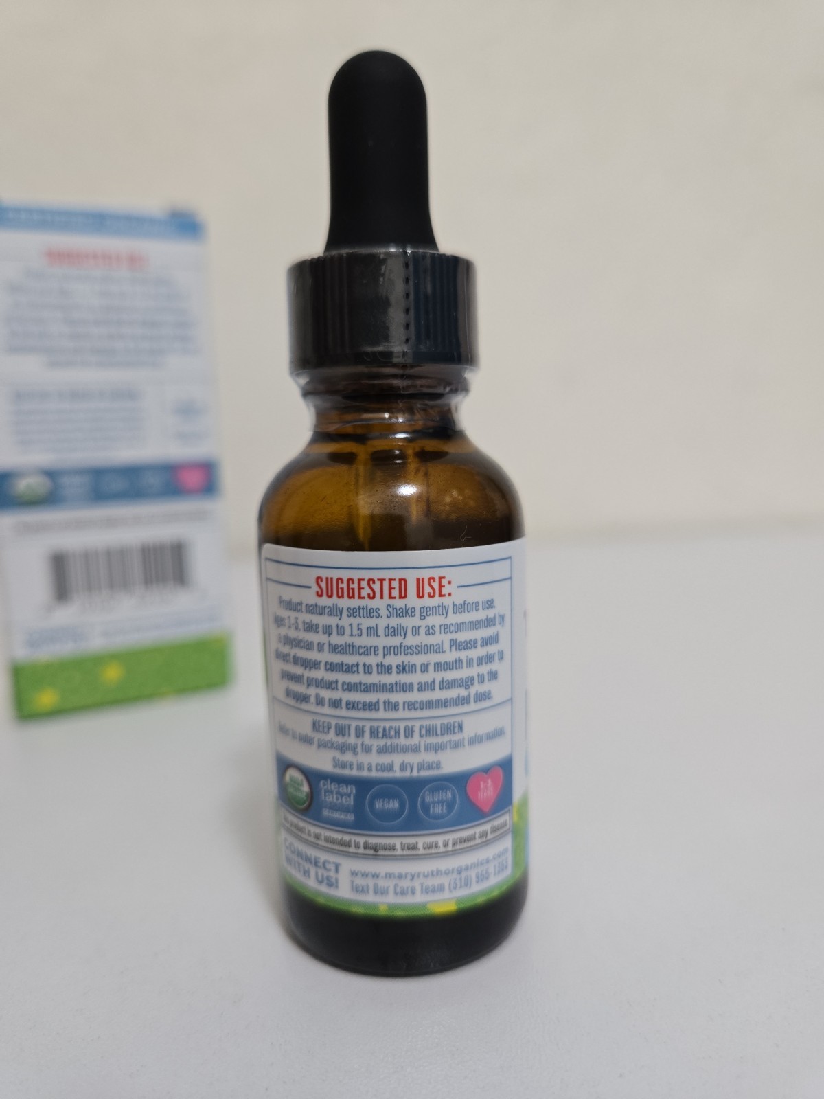 Toddler Liquid Probiotic Drops, Mary Ruths, Ages 1-3 Years, Unflavored, 30 ml