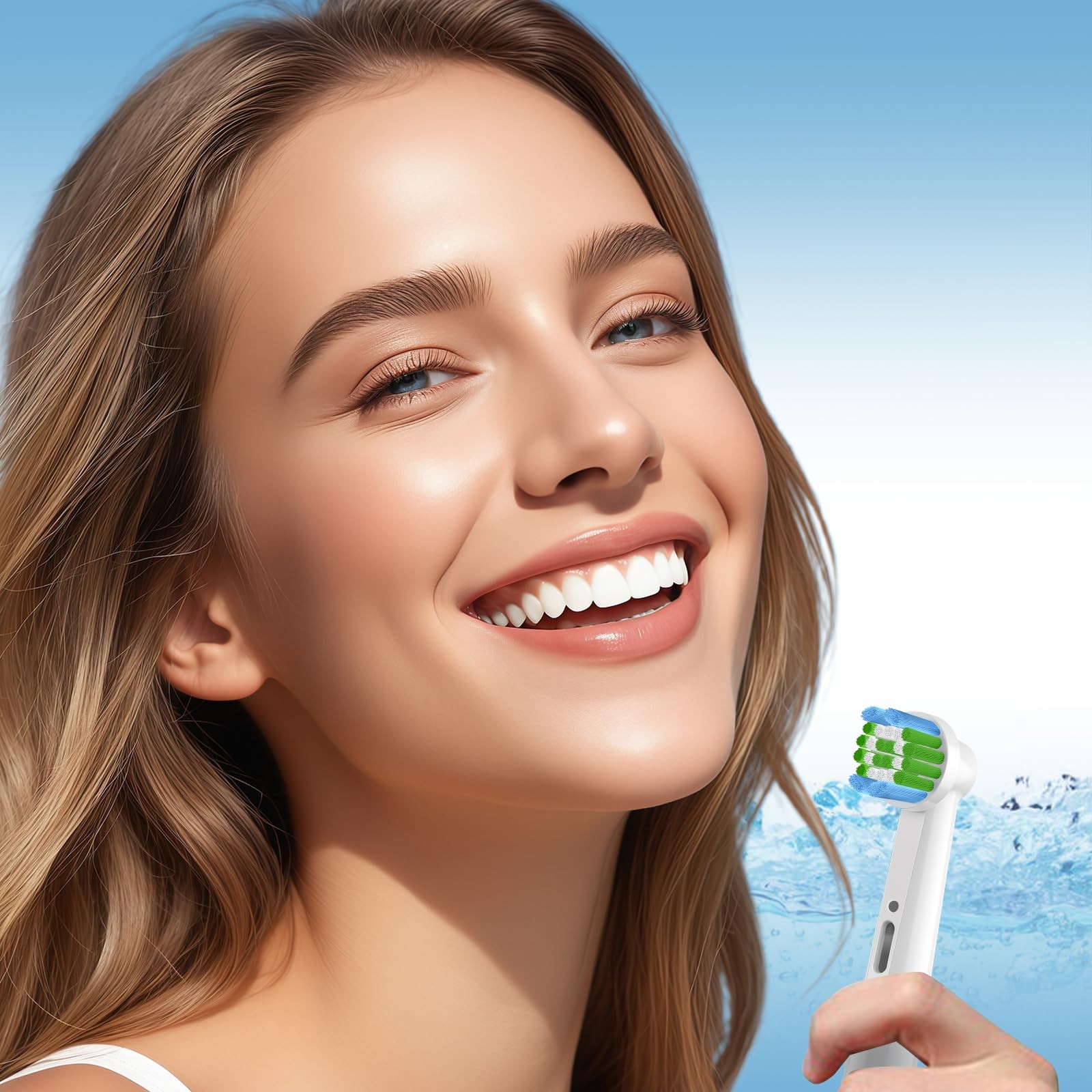 Replacement Toothbrush Heads Compatible with 12 Count (Pack of 1), Green