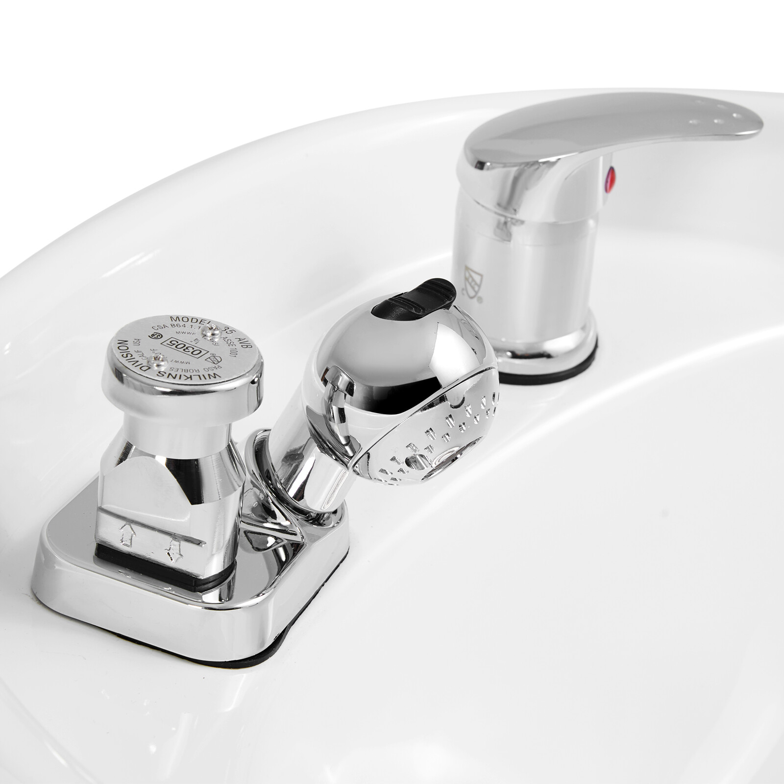 Artist Hand Backwash Units Shampoo Chair Ceramic Bowl Sink Barber Salon Station