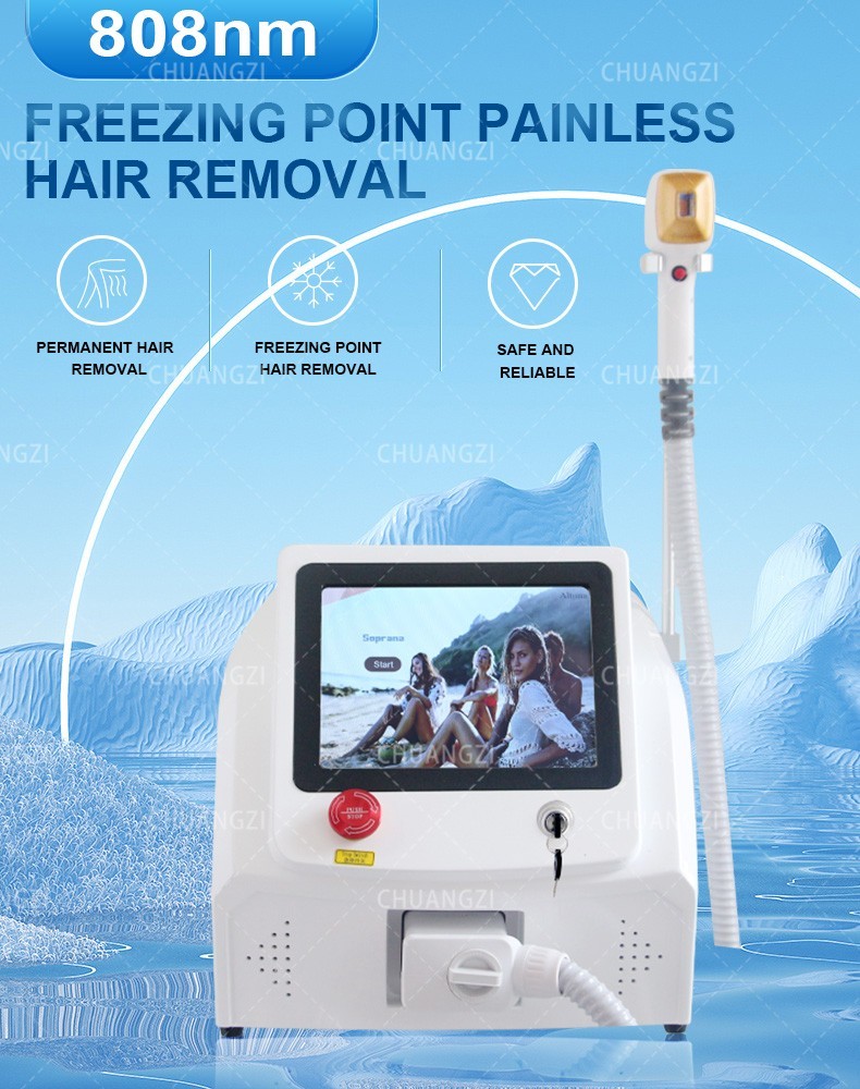 2026 Permanent Painless Ice Titanium Soprano Diode Laser hair removal Machine