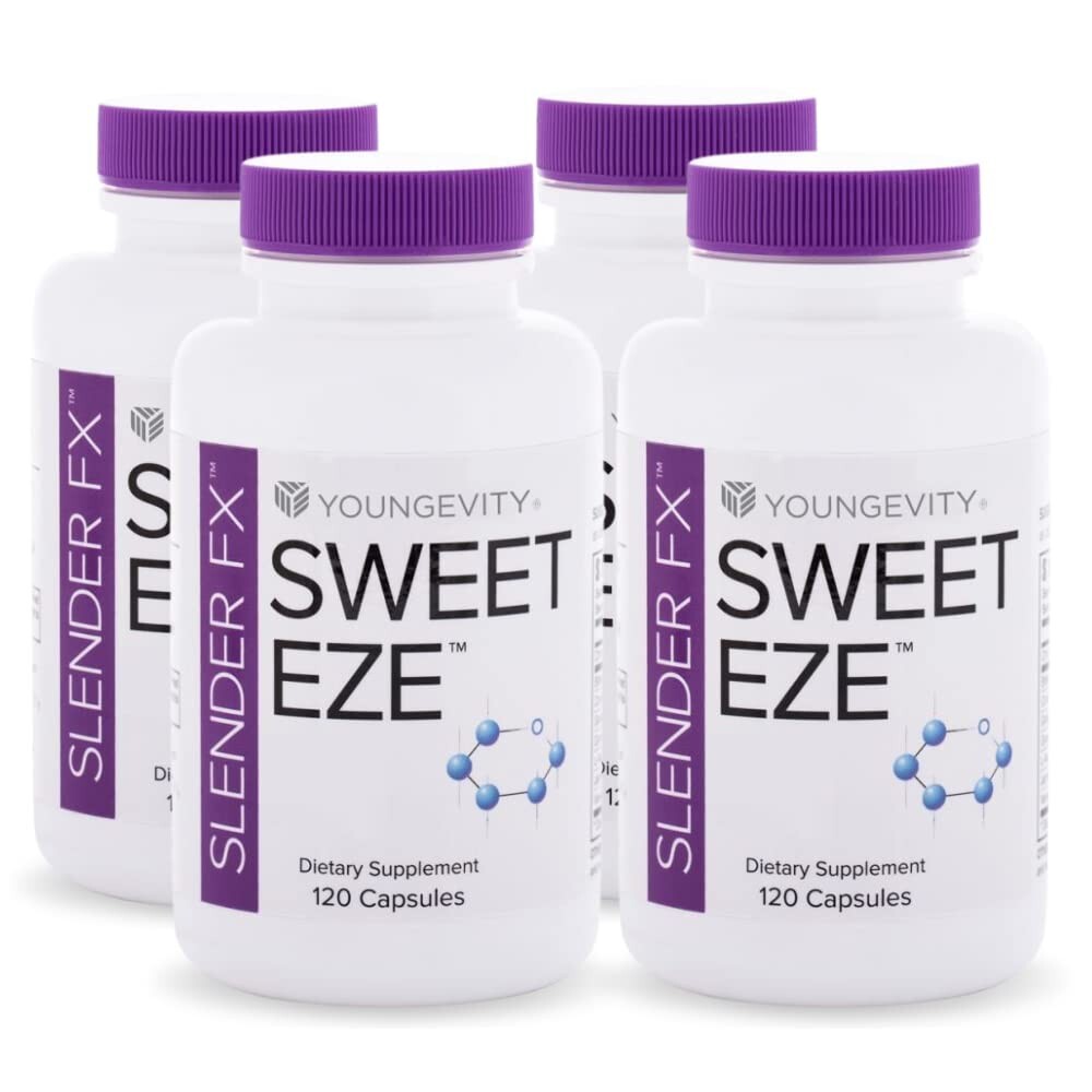 Youngevity Slender Fx Sweet Eze 120 capsules 4 Pack Dr. Wallach – FREE SHIPPING