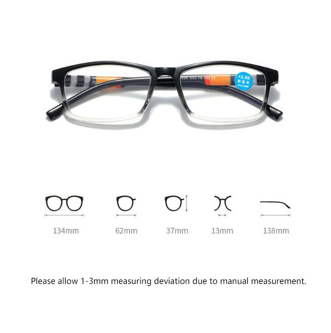 Men Women Highly Strength Reading Glasses Reader +4.25 +4.5 +4.75 +5.0 To +6.0