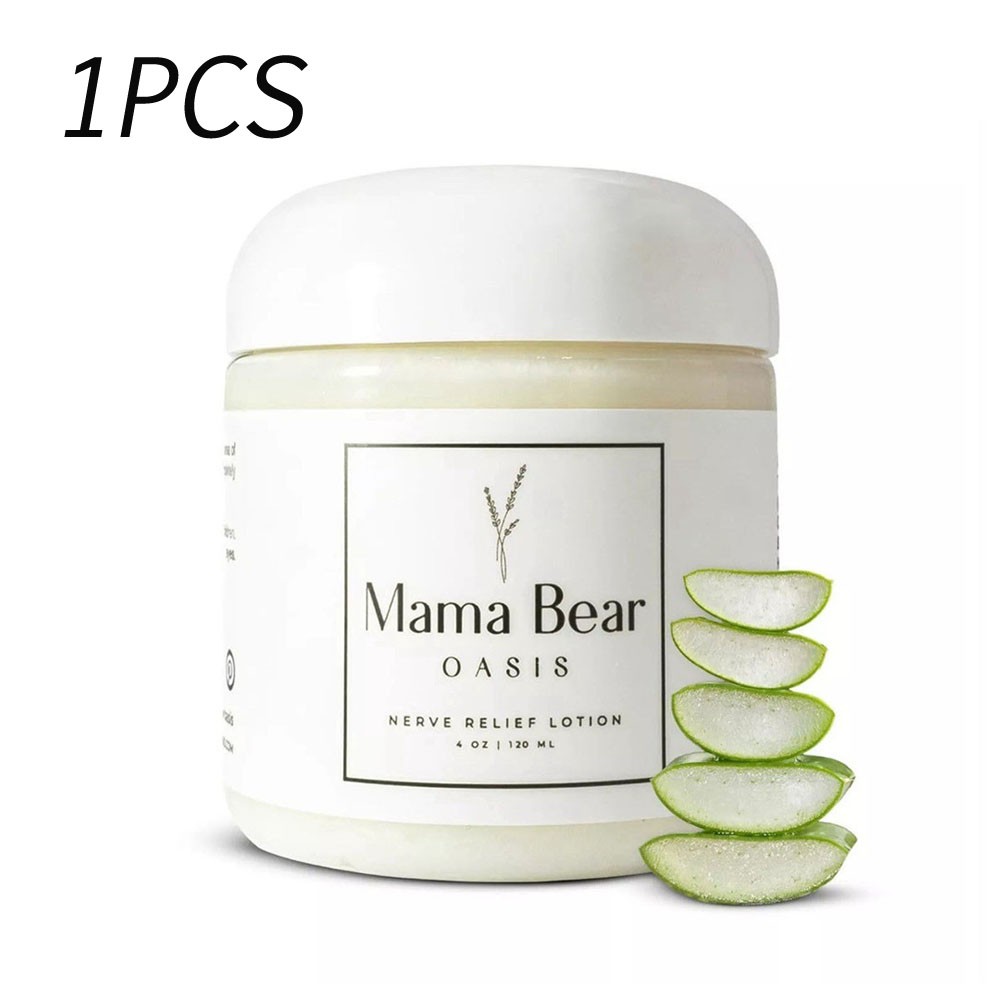 Mama Bear Oasis Nerve Relief Lotion – Strength Relief Cream for Foot,Hands,Legs