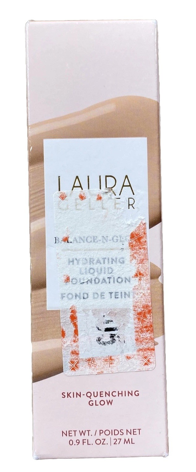 Laura Geller Balance N Glow Hydrating Liquid Foundation 0.9 Oz LIGHT New W Box