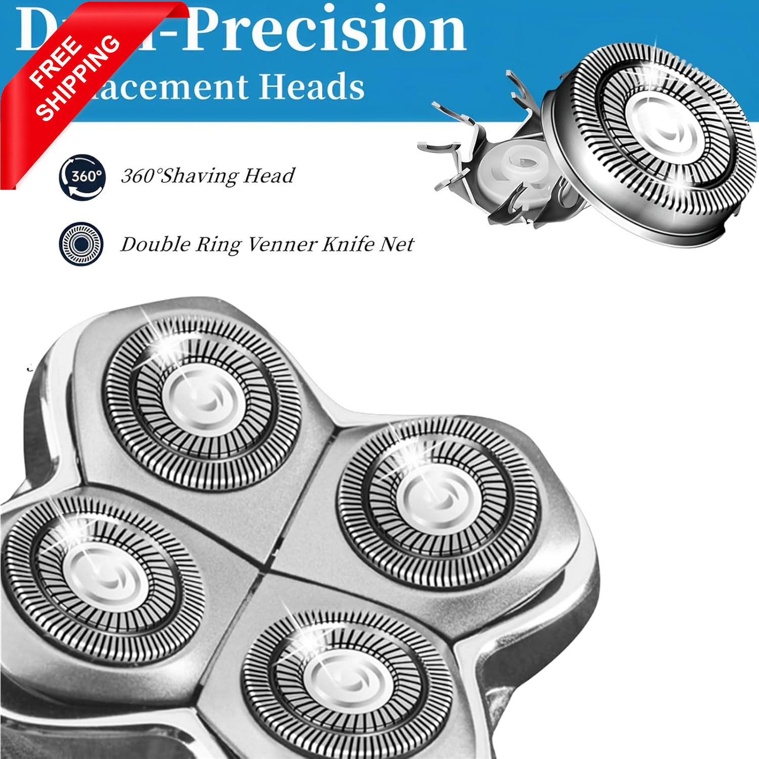 Shaver Head Replacement Blade for Skull Shaver Pitbull Gold Silver Platinum PRO