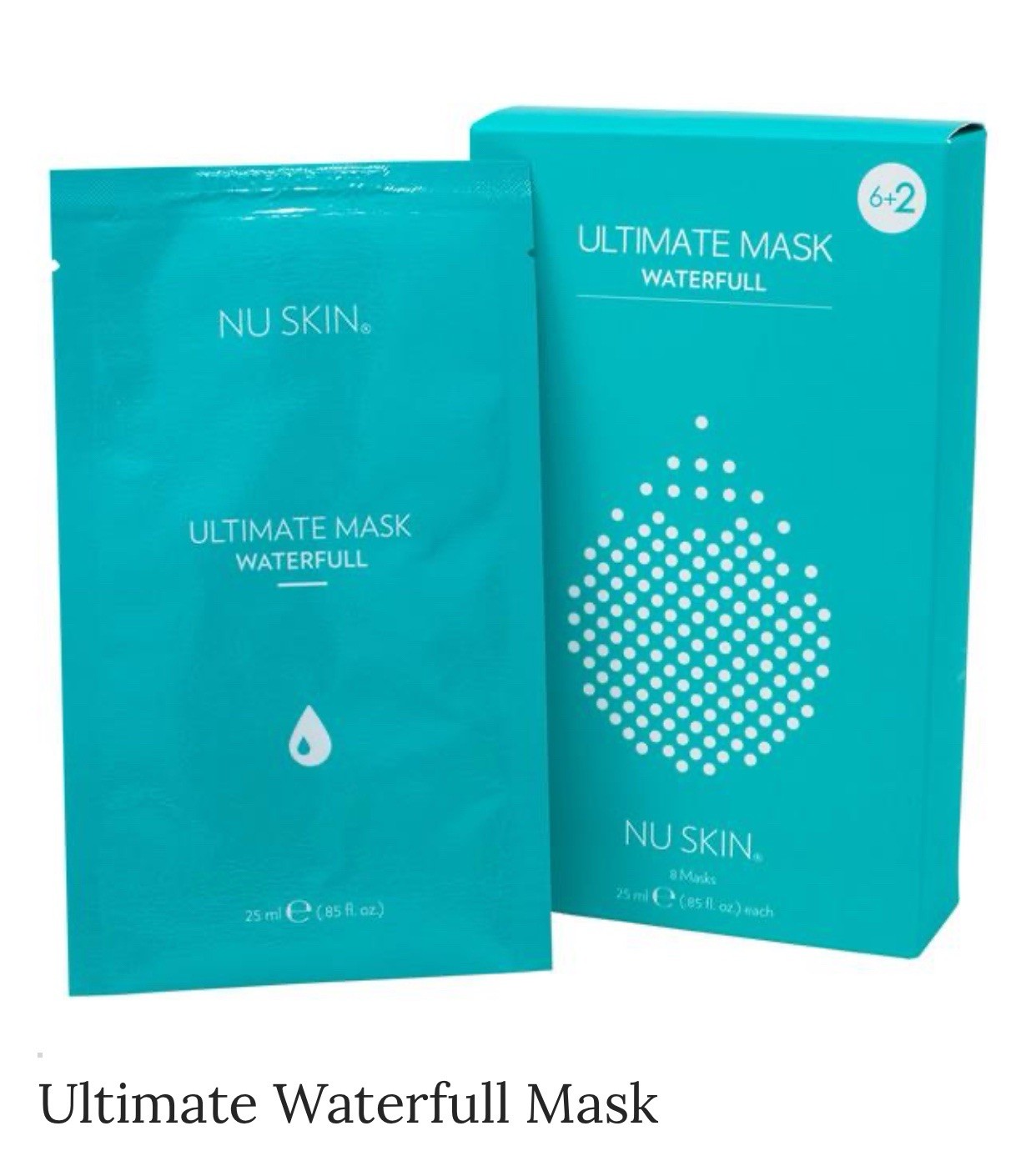 2 BOX Nuskin Ultimate Mask Waterfull – 8 Pieces of Masks (01125179)