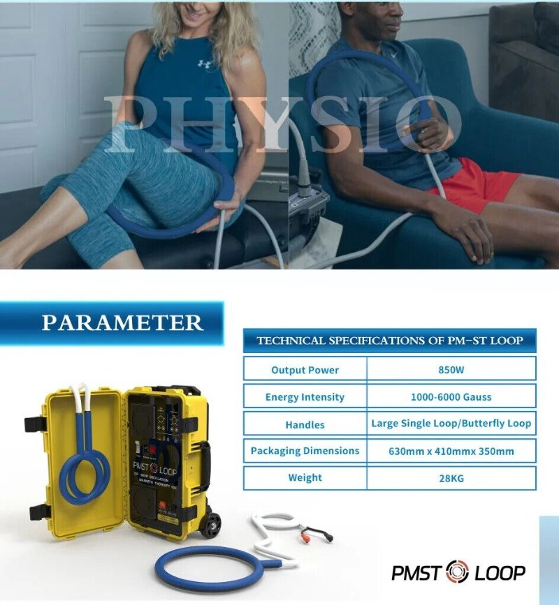 PMST Loop PEMF Pulsed Eletromagnetic Feild Sport Injury Pain Therapy Machine