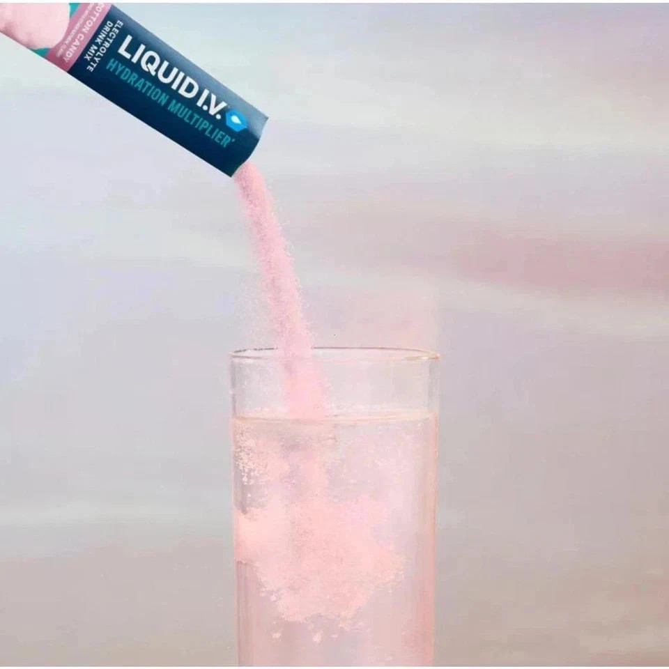 Liquid I.V. Hydration Multiplier Cotton Candy Electrolyte Powder 16 Servings..