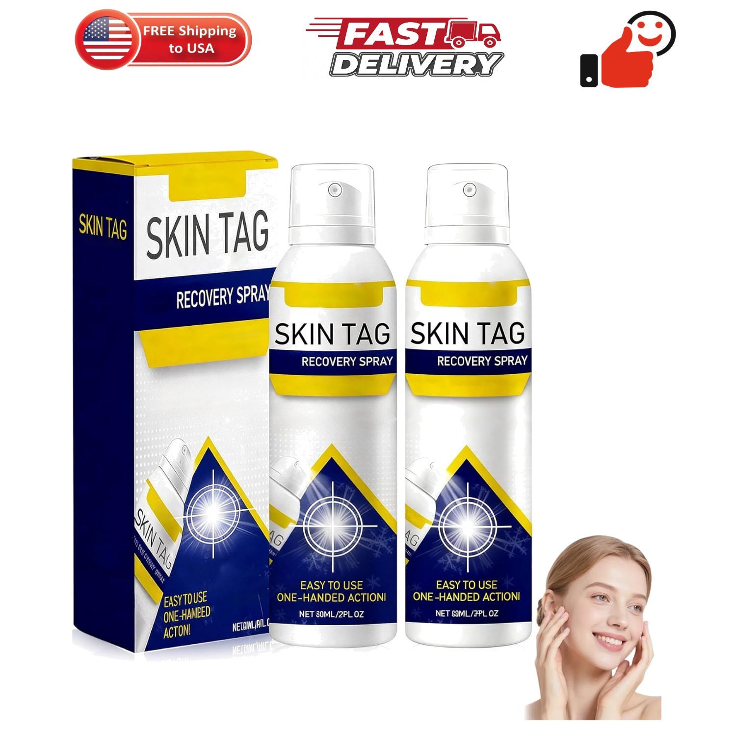 2Pcs ChillErase Bump Renewal Spray,Soothing And Cooling Formula,Reduces Skin …