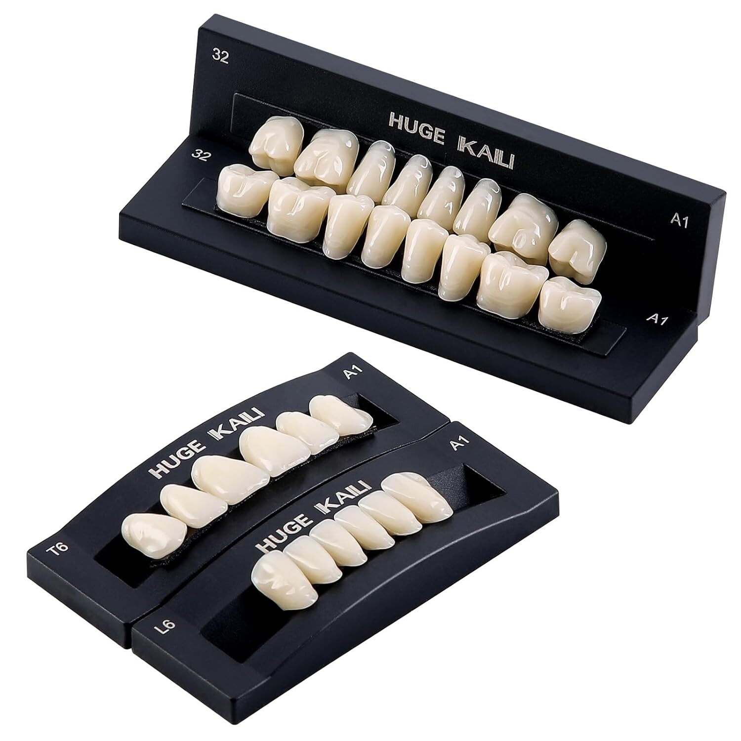 28Pcs/Set JMU Dental Acrylic Resin Denture False Synthetic Teeth A1/A2/A3, T6/T8