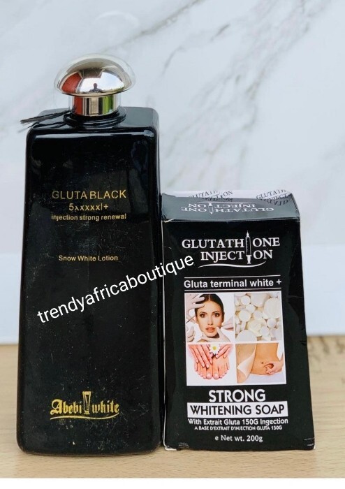 4pcs. Abebi-white GlutaBlack Snow White Body Lotio Set. effective 👌