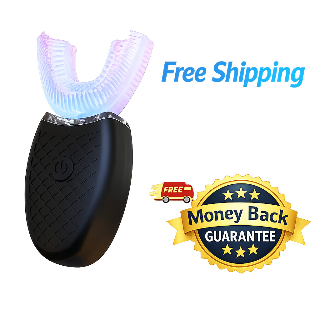 360 Ultrasonic Electric Toothbrush U-Shaped Automatic Teeth Whitening Waterproof