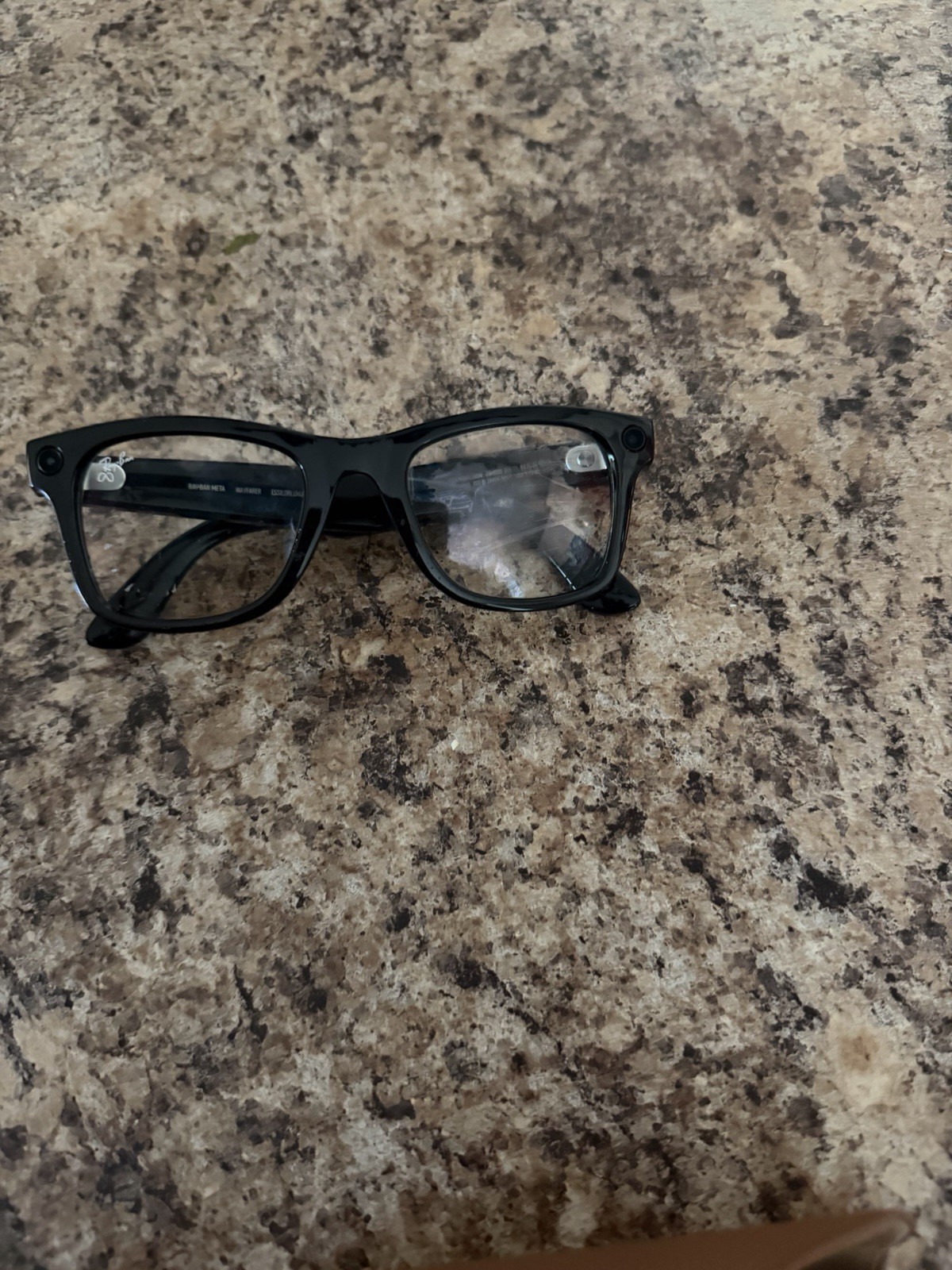Ray-Ban Unisex Black Full Rim Solid Plastic Eyeglasses Frames with Case