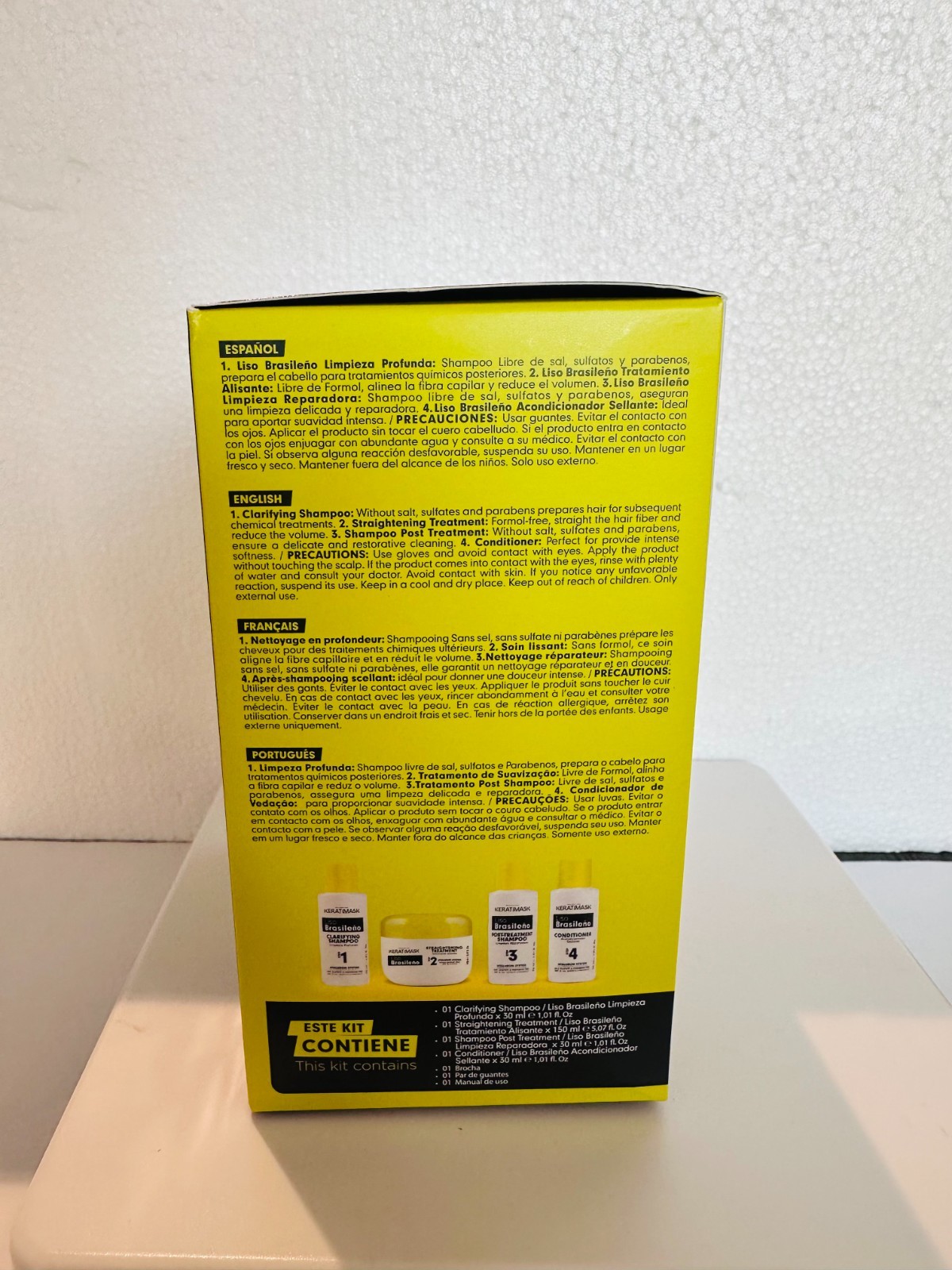 Brazilian Keratin Hair Straightening Kit – PLACENTA LIFE Keratimask – New Box –
