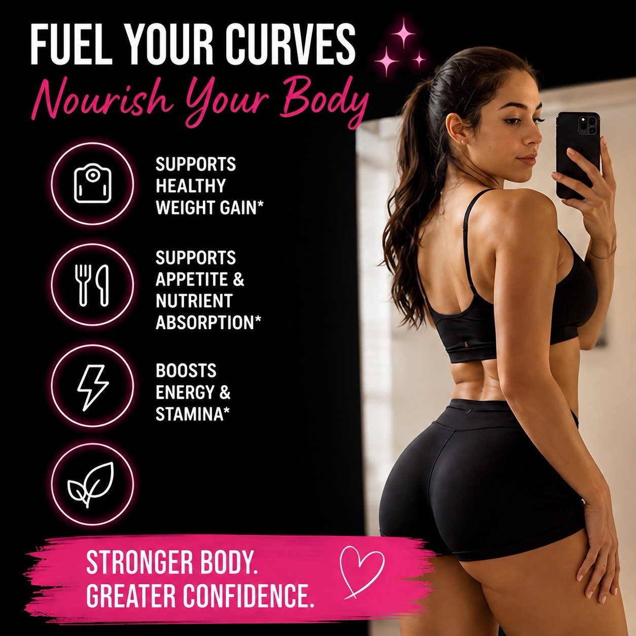 Potent Weight Gain Support Pills Supplements For Women