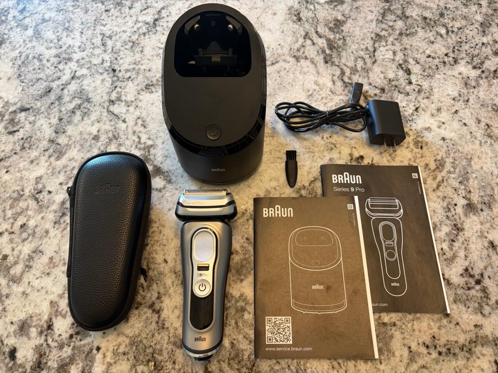 Braun Series 9 Pro Electric Shaver 9465CC w/ ProLift Trimmer, SmartCare Center