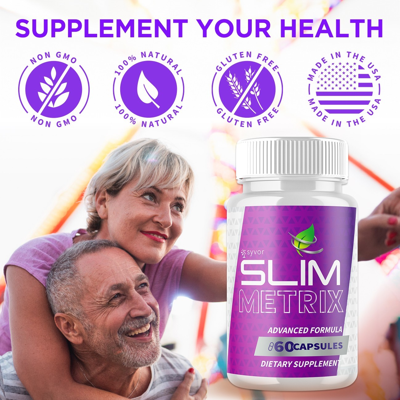 (1 Pack) Slim Metrix Advanced Formula Energy & Fitness SlimMetrix 60 Capsules